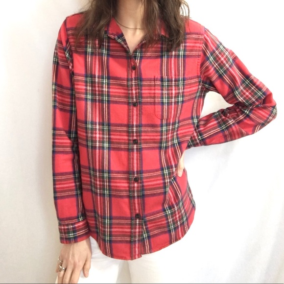 L.L.Bean classic plaid cotton flannel - Picture 9 of 14
